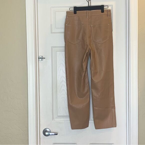 Express Straight Super High Rise Pants Size 2 Tan Color - Picture 12 of 12